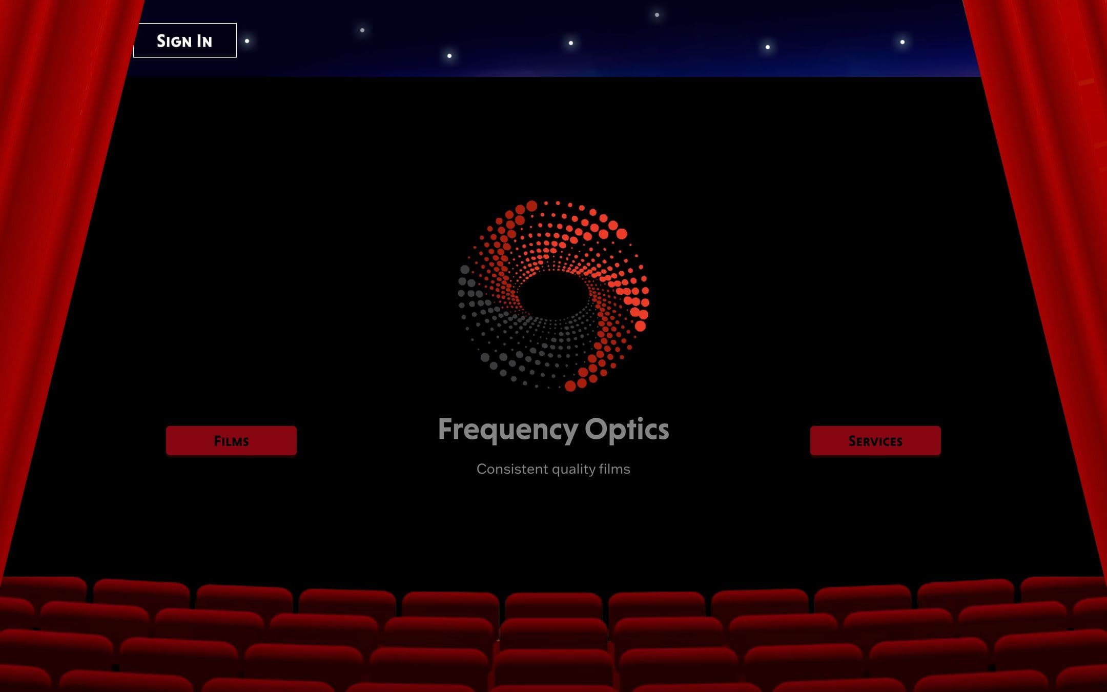 Frequency Optics, as it runs live