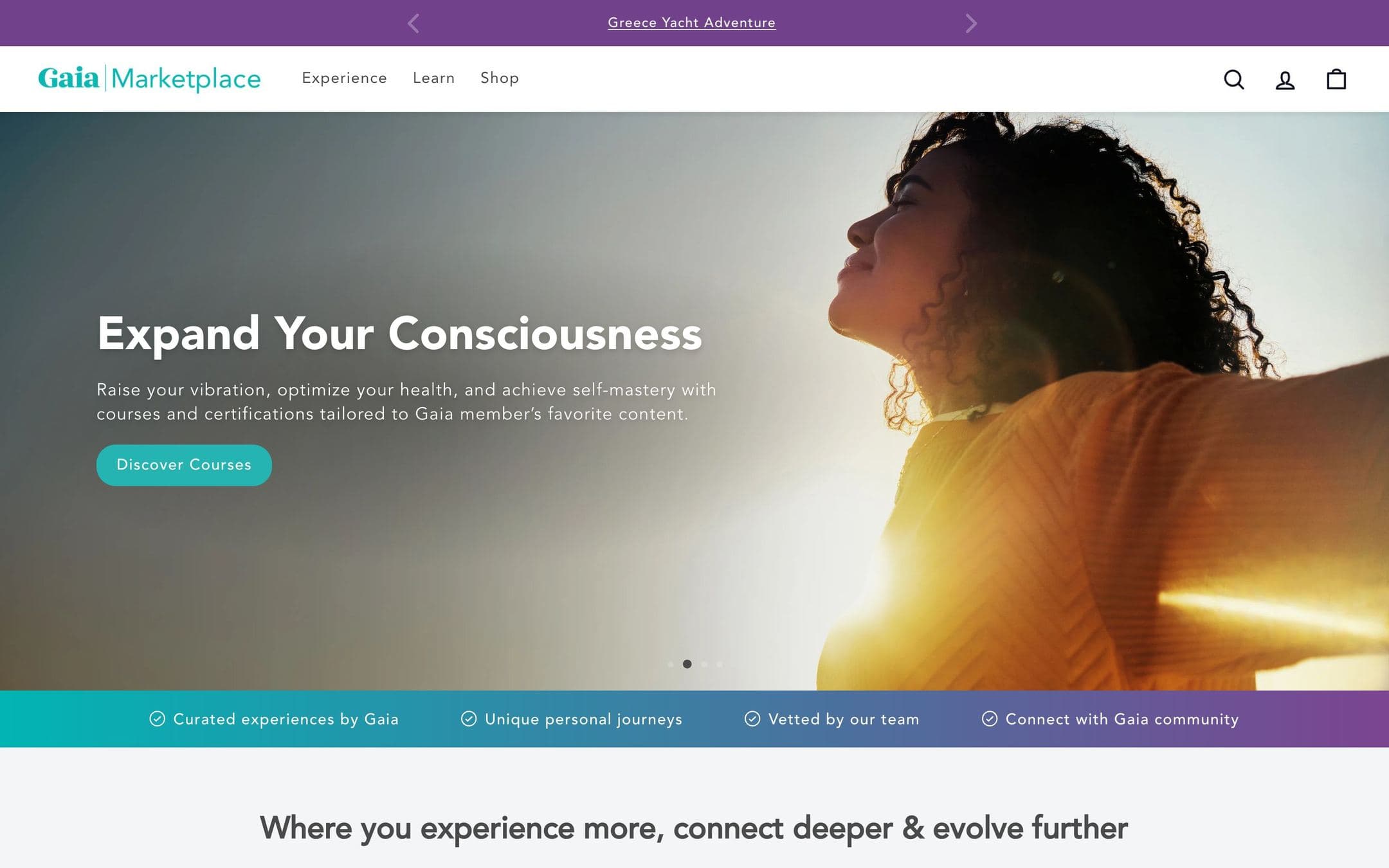 Gaia Marketplace, as it runs live