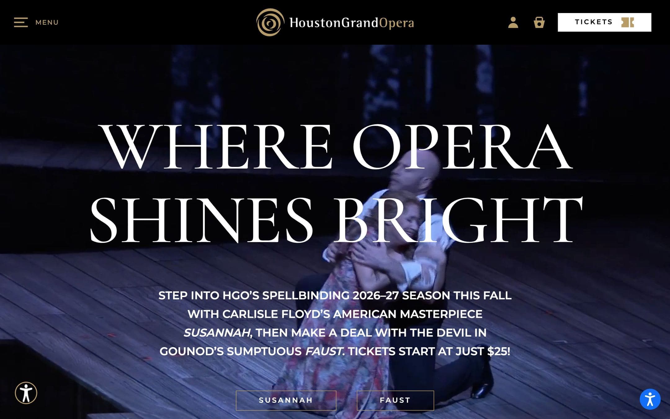 Houston Grand Opera, as it runs live
